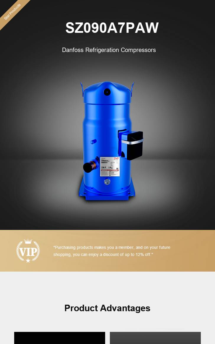 Danfoss Compressor SZ090A7PAW, technical parameters pdf, structure diagram